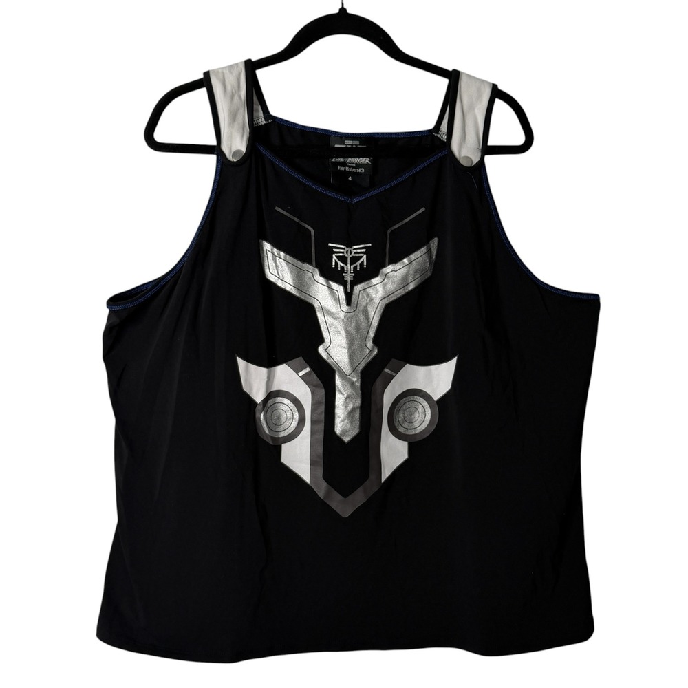 Her Universe Marvel Thor Love and Thunder Graphic Tank Top Black Silver Women 3X - Picture 3 of 10